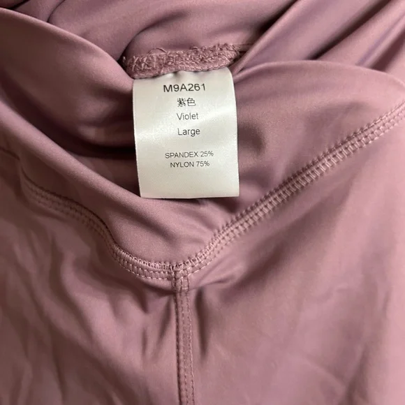 Lavender Flared Pants with front slits - Picture 5 of 6